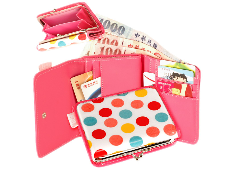 PVC Polka Dots Wallet (H0410)