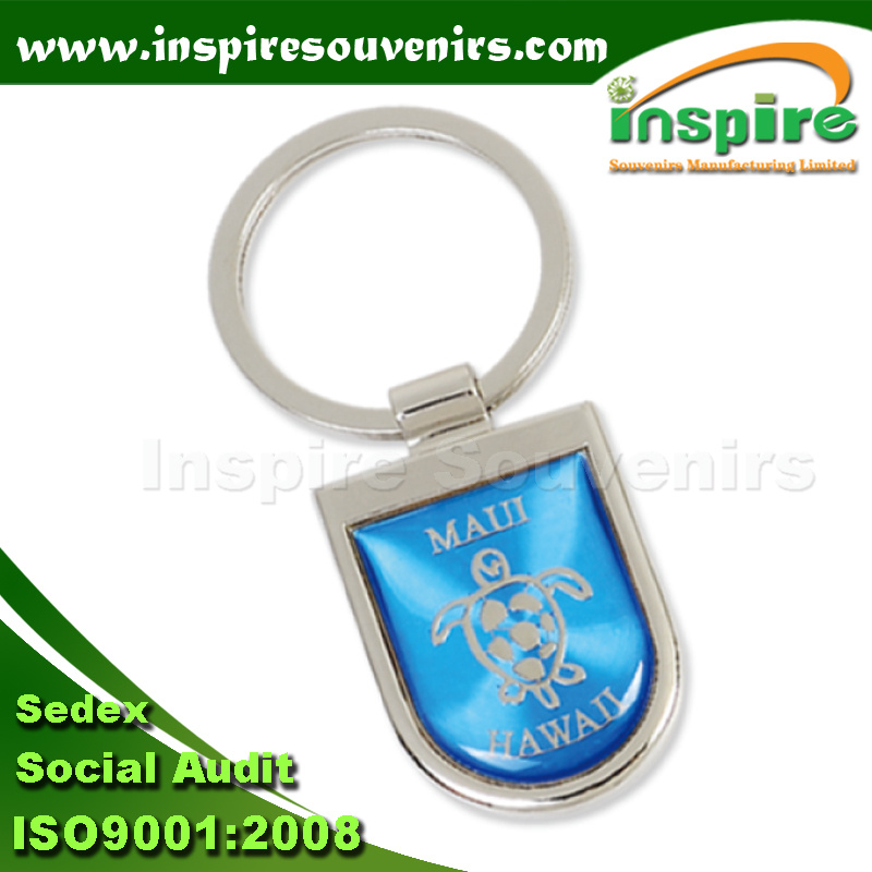 Turtle CD Layer Sticker Key Chain for Souvenir (K104CD)