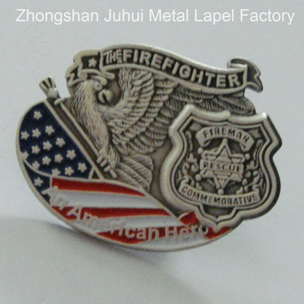 Custom Soft Enamel Lapel Pins, Die Casting 3D Process (ML-03)