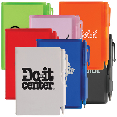 Promotional Plastic Cover Notebook with Pen (RF30310)