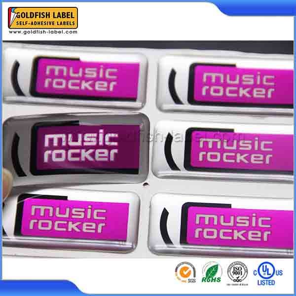 Hot Sell Sticker, Adhesive Crystal Sticker and Epoxy Sticker, Dome Label