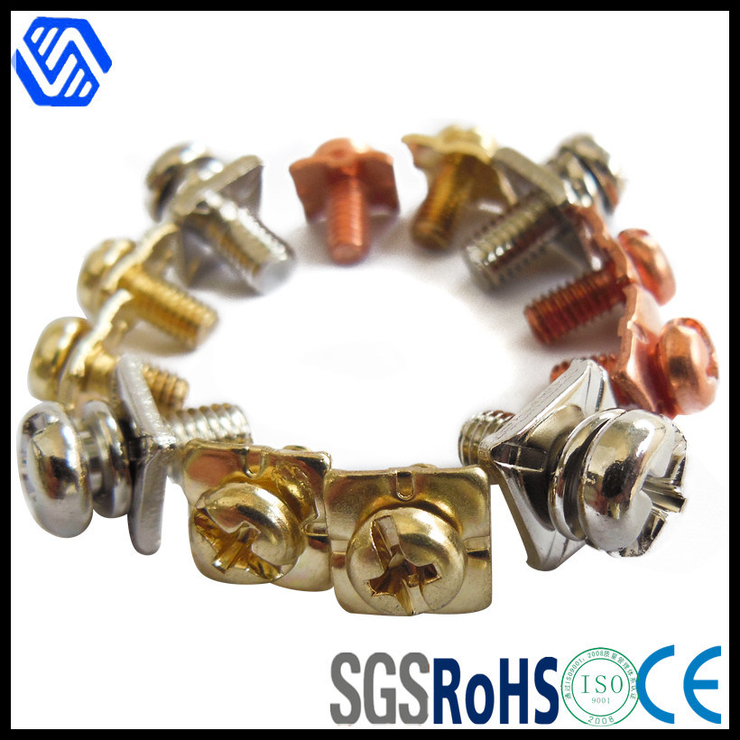 Stainless Steel Colored-Plating Round Head with Dielectric Screw