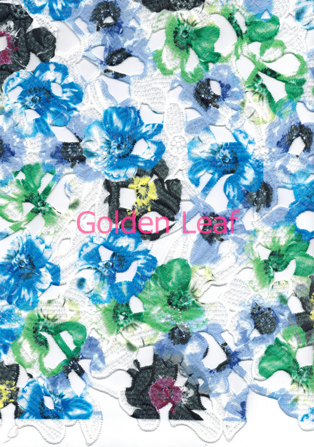Flat Embroidery Water Solube Embroidery for Garment Big Circle Polyester Thread High Grade Garments (PXP003)