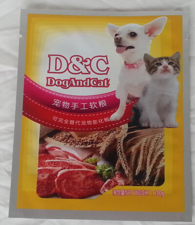 Punch Plastic Packaging Bag for 100g Pet Food (PT-13)