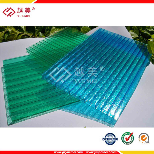 Polycarbonate Crystal Hollow Sheet, Polycarbonate Sun Panel, Plastic Building Material