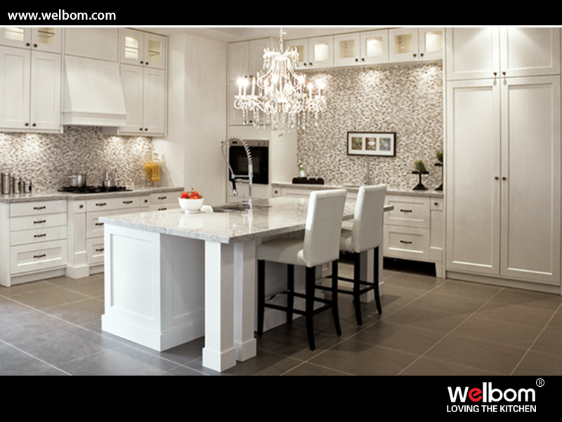 2015 Welbom Australia Project White Lacquer Kitchen Cabinet Design