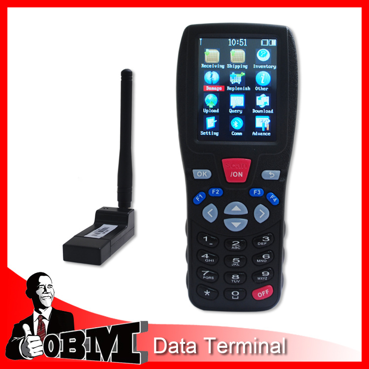Supermarket Wireless Laser Handheld Barcode Data Collector (OBM-767)