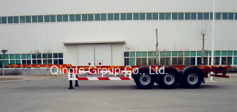 2 Axles Container Semi Trailer with (QDT9352TJZG)