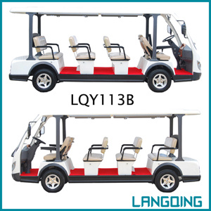 CE Electric Sightseeing Car with Power-Assisted Steering and Gearbox (LQY113BN)