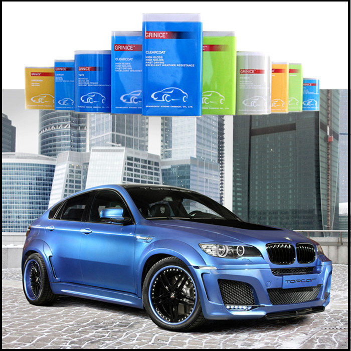 Factory Price 1k Reddish Blue Color Car Coating Paint