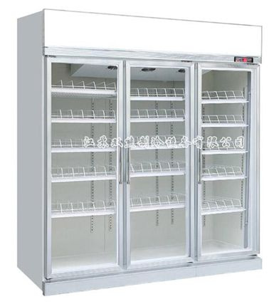 Three Door Standard Upright Display Refrigerator