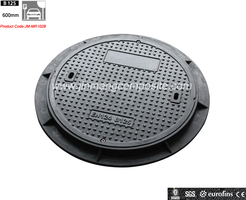 En124 Jinmeng Brand FRP Manhole Cover for Drain, Rain, Cable Protection