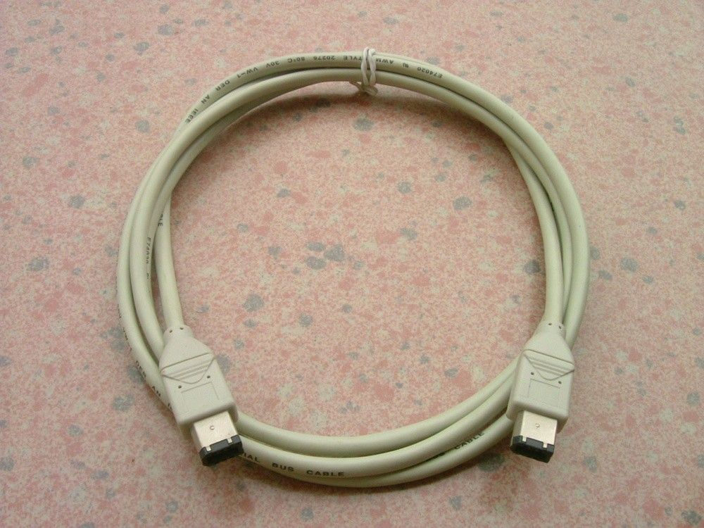 1394A 6pin Male to 6p Male 3 Meter Beige IEEE 1394 Firewire Cables with PNP Function