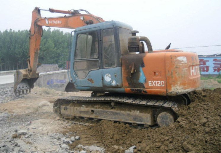 Used Hitachi Excavator/Secondhand Walking Crawler 12t Excavator (Ex120-3)