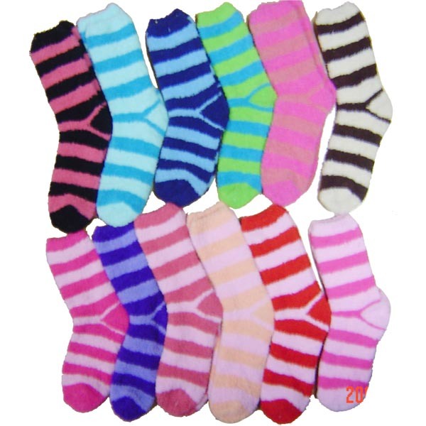 Chenille Fluffy Sock (AG214)