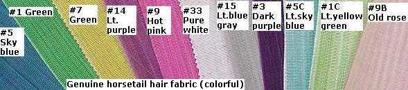 Horse Tail Hair Fabric (Jacquard Woven)