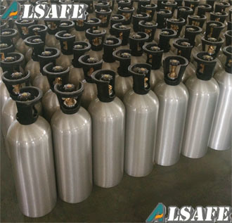 Aluminium Cylinder Compressed CO2 Tank with Hand Wheel and Valve