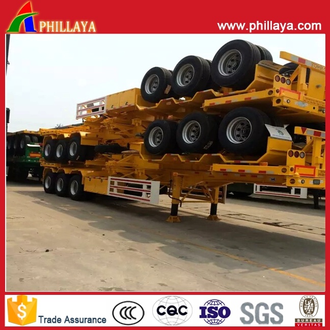 20-53FT Skeleton Semi Container Chassis Trailer for Sale