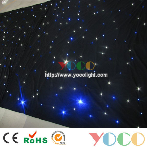 Beautiful RGB Effect Mobile DJ Decoration Background LED Curtain Lighting