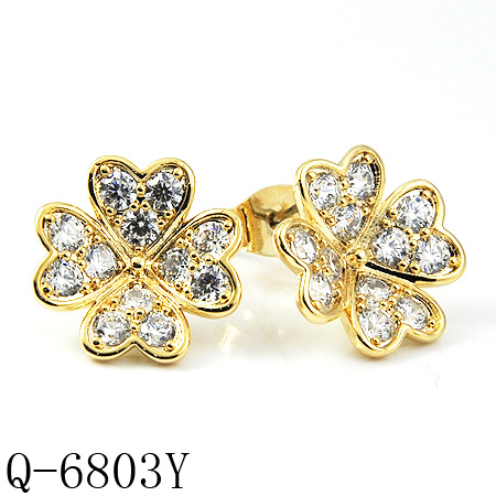 New Design 925 Silver Fashion Earrings Jewellery (Q-6803Y)