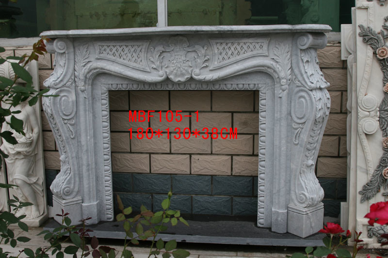 European Style Carved Marble /Stone Fireplace/Marble Fireplace