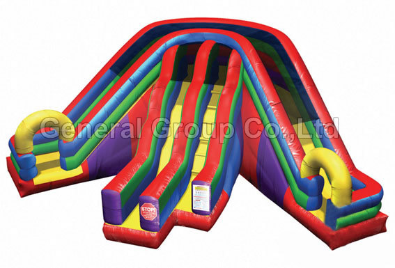Inflatable 3 Lane Wacky Slide (GS-123)