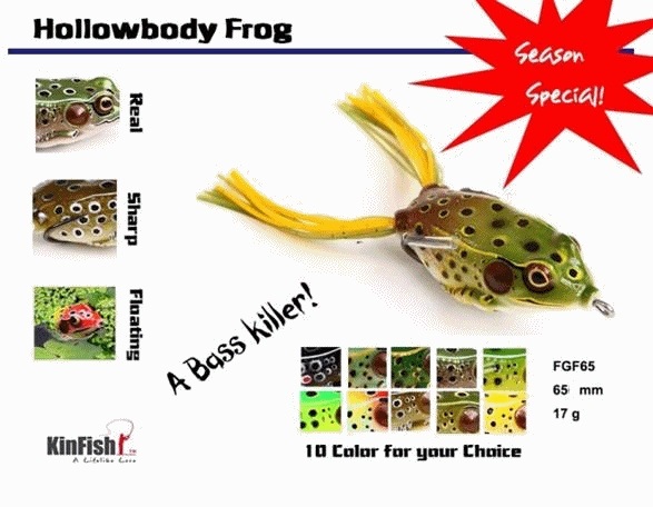 Fishing Tackle Fishing Lure Hollow Body Frog (FHF120)