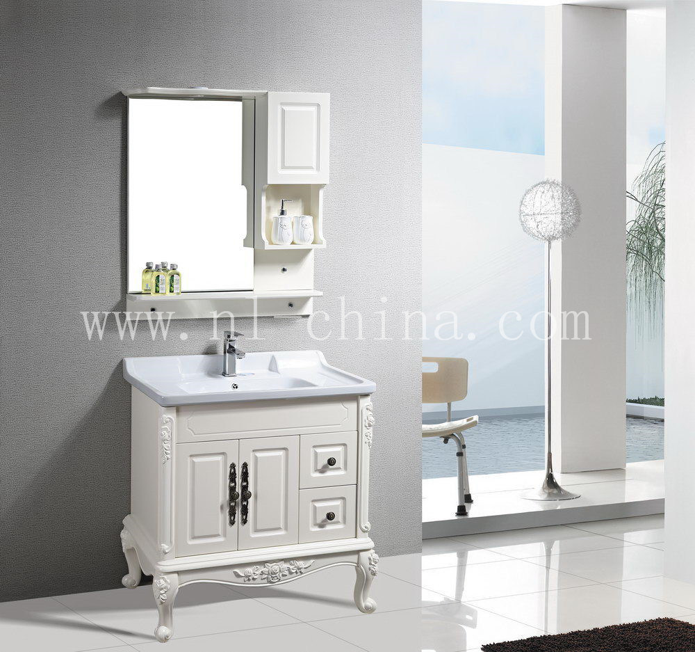 Modern Double Basin MDF Bathroom Furniture