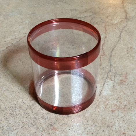 Plastic PVC Clear Rolling Packaging Tube