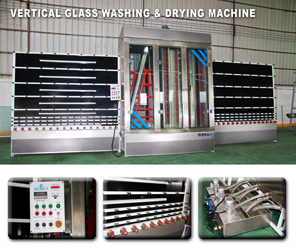 Skw-1800V Vertical Glass Washing Machine