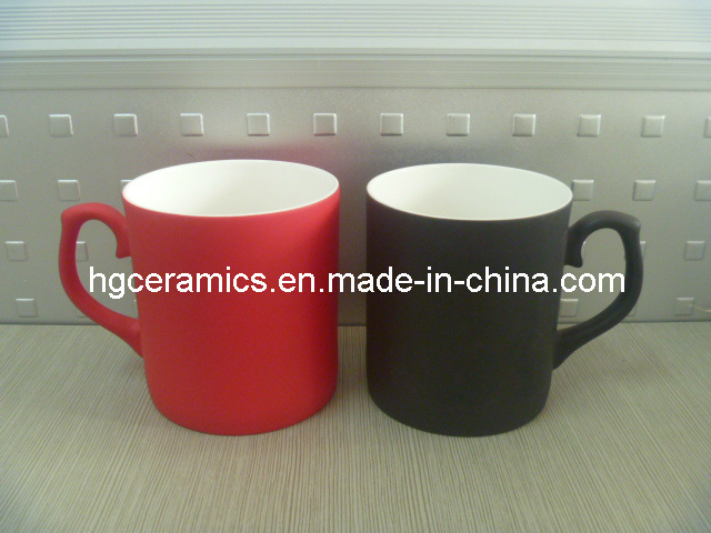 Color Change Fine Bone China Mug; Fine Bone China Mug