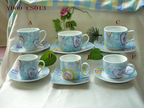 Porcelain Cup and Saucer (YD09-CS013)