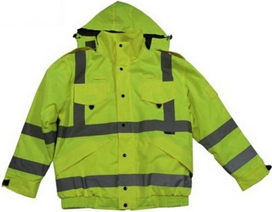 Flu Yellow Safety Reflective Jacket