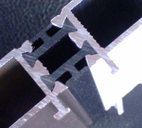 Patent IC 14.8mm Width Wide PA6.6 25% Fiberglass Thermal Barrier Profile in Aluminium Profiles
