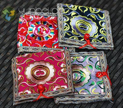 Fashion Handbag Handmade Embroidery Embroidery Wallet (QB0501)