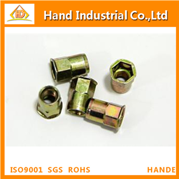 Stainless Steel Reduced Head Half Hex Body Open End Rivet Nut