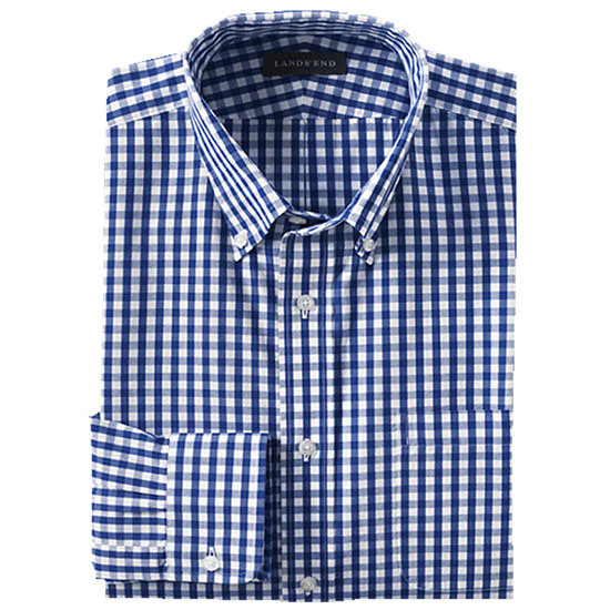 Smart Blue Checks Buttondown Men's Classic Shirt (WXM293)