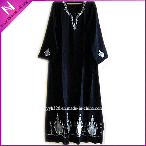 New Hem Printing Kaftan Long Muslim Dress