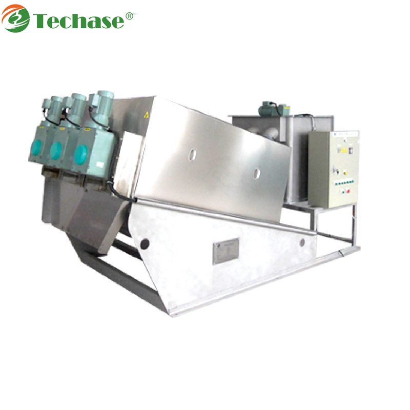 No. 1/Techase Multi-Plate Screw Press: Say No to Belt Press (TECH-100, 200, 300, 400 Serial)