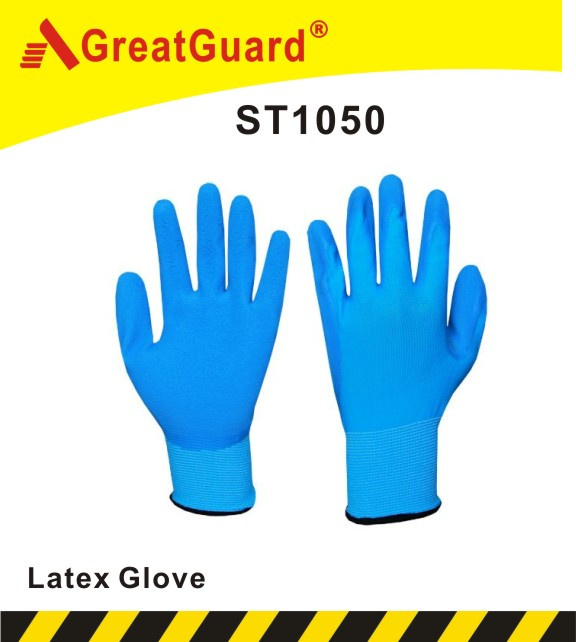 Palm Crinkle Latex Coated Glove (ST1050B)