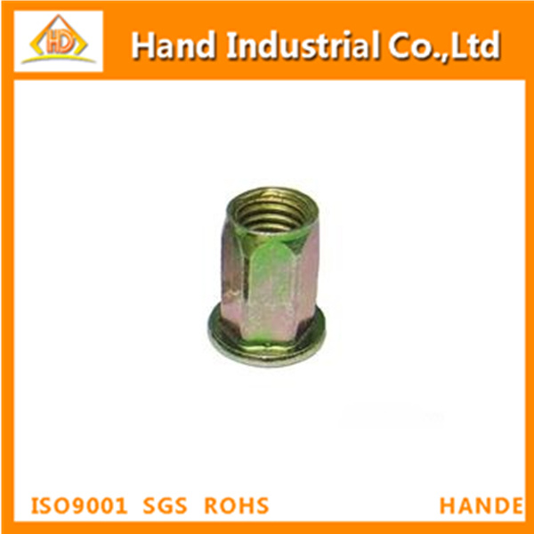 Ss304 Flat Head Full Hex Open End Rivet Nut