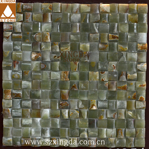 Oval Green 2*2cm Onyx Jade Wall Mosaic
