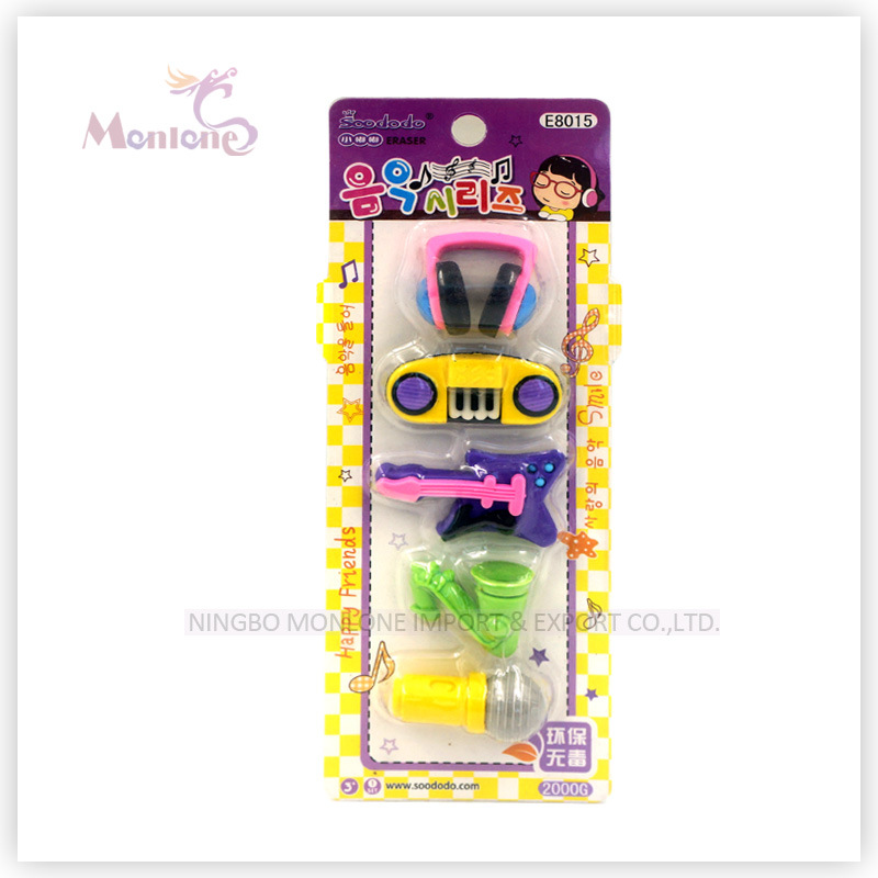 5PCS 3D Eraser, School Supply, Promotional Gift