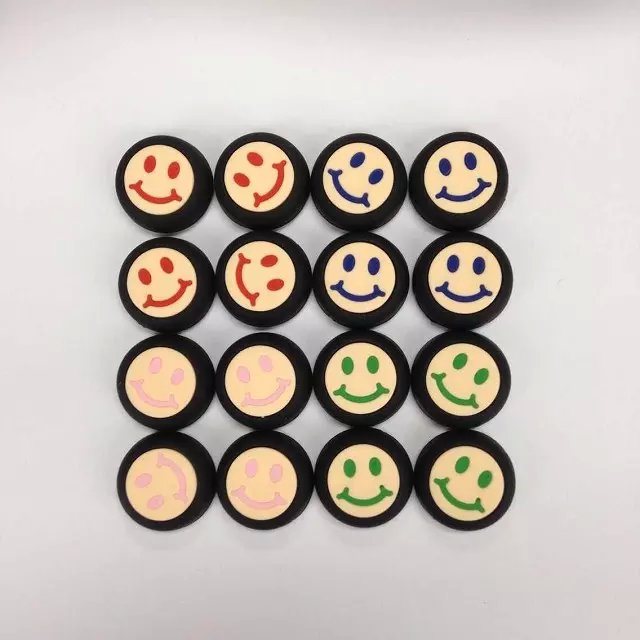 10PCS Multicolor Smiling Face Pattern PS4 Handle Grips Caps for PS3/xBox360/xBox One Thumbsticks Grips