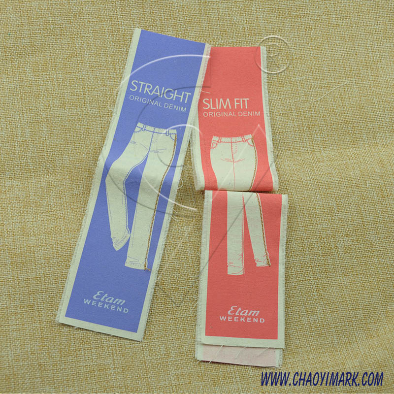 Factory Custom Screen-Printing Label Use in Pants 252