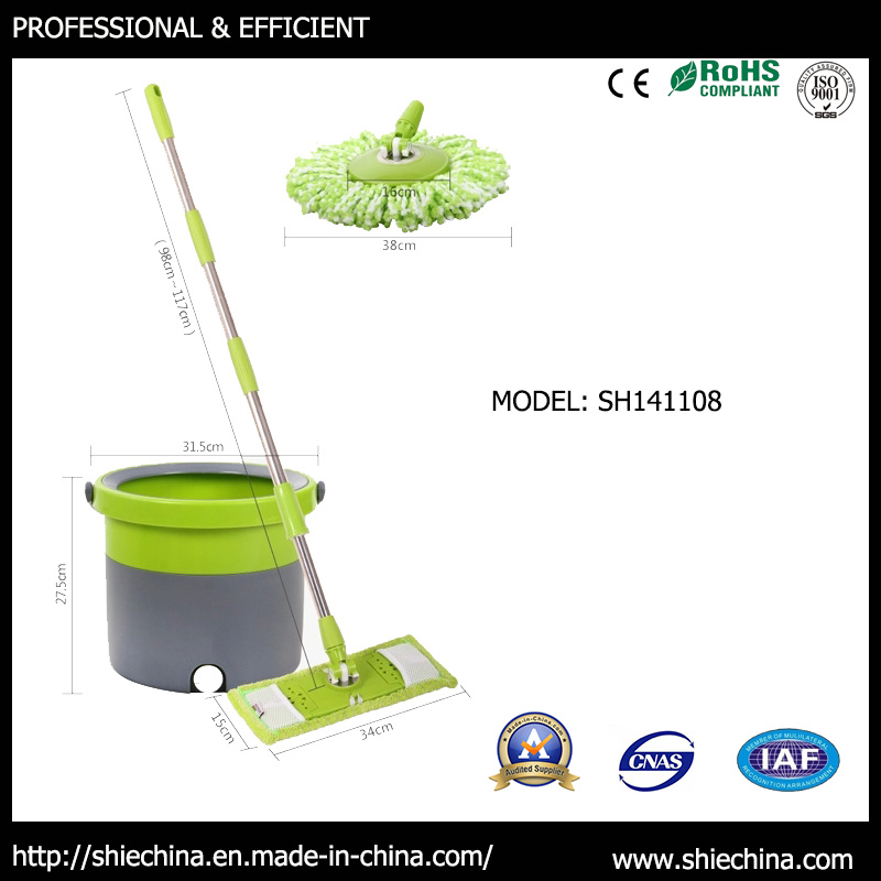 2 in 1 360 Hurricane Spin Floor Mop Microfiber China (SH141108)
