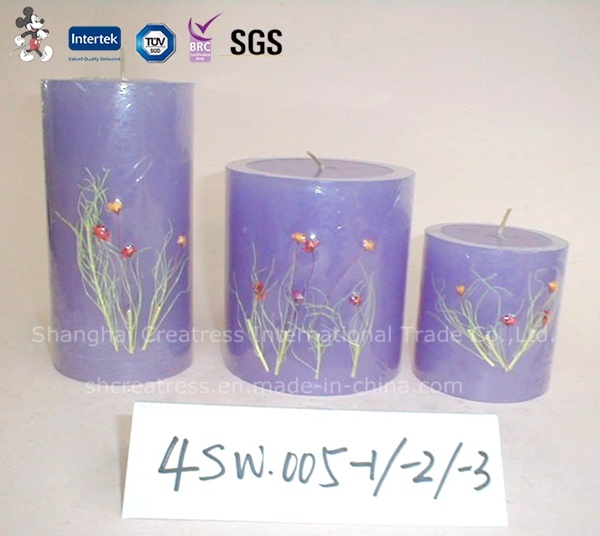 Decorative Spiritual Pillar Candles with Different Size
