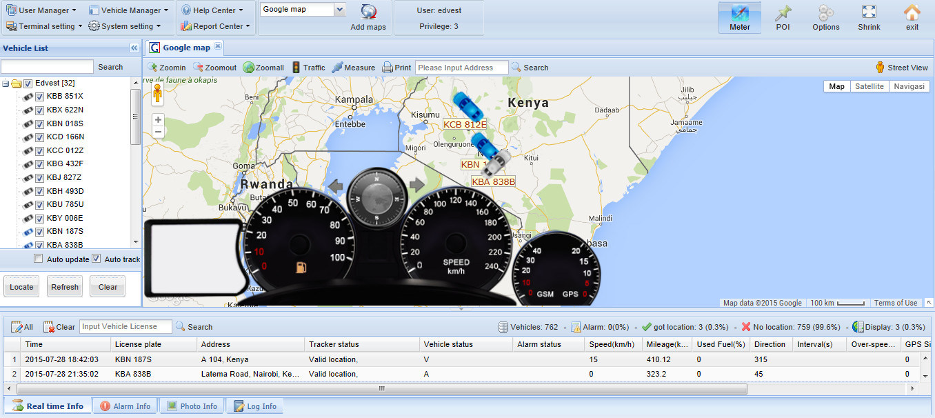Fleet Management Web Based GPS Tracking Software, GPS Server Tracking Software for Vehicle Tracking