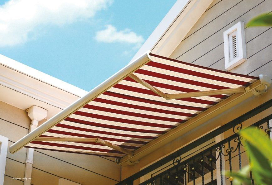 Motorized Full Cassette Awning 100% Acrylic Fabric (S-05)