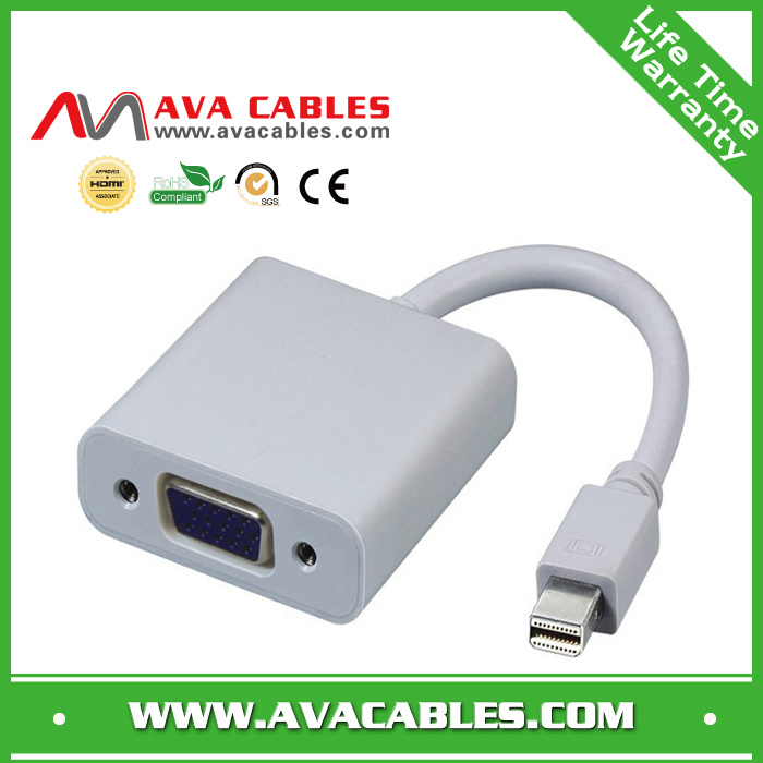 Mini Dp Displayport to VGA Adapter Cable for Apple MacBook